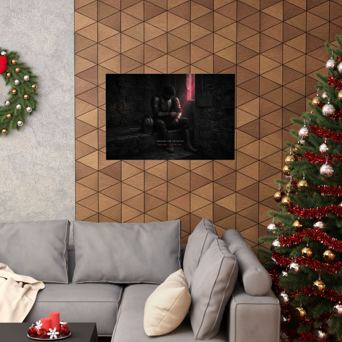 Before the Battle - Armor of God Wall Art | Matte Poster (Landscape)