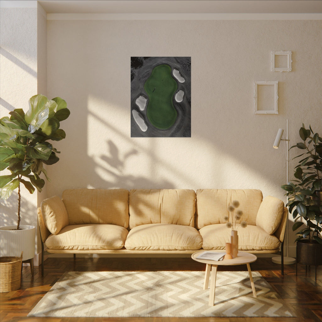 Aerial Solitude - Golf Course Wall Art | Canvas