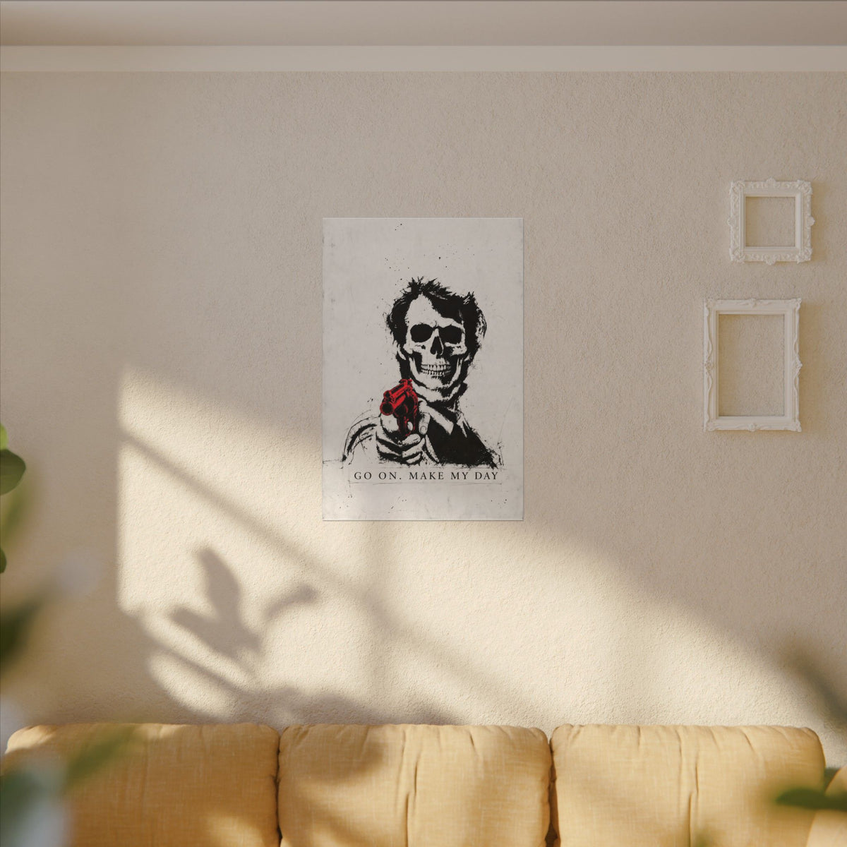 Make My Day - Dark Noir Sketch Art | Canvas