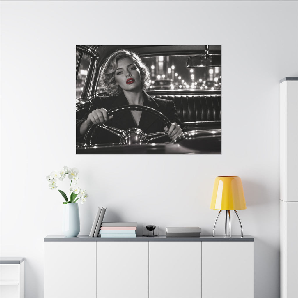Night Drive - Bedroom Wall Art | Canvas (Landscape)