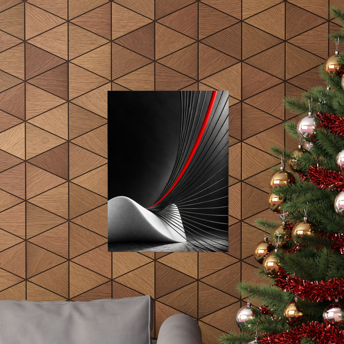 Tensile Field - Professional Office Wall Art | Matte Poster