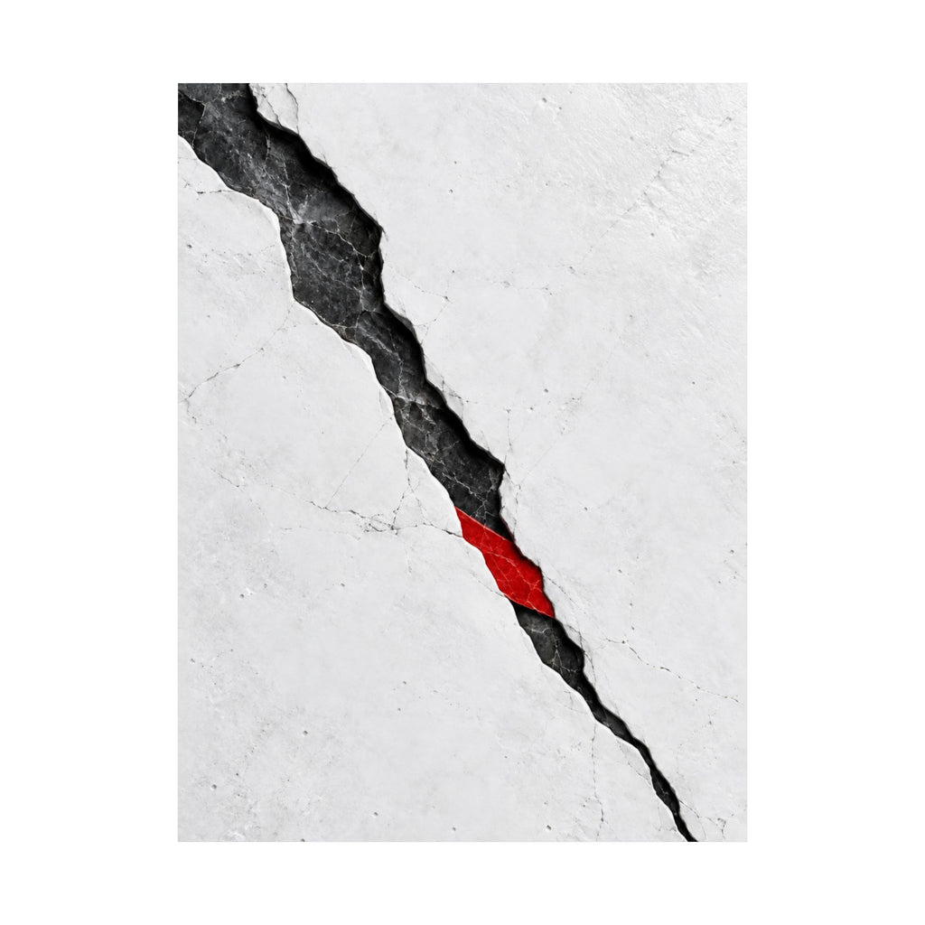 Porcelain Fault - Professional Office Wall Art | Matte Poster