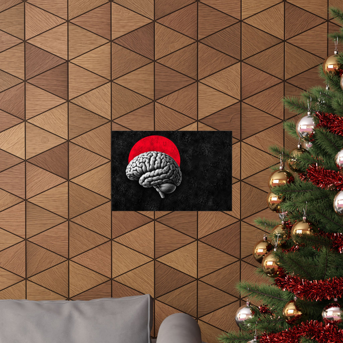 Cerebral Contour - Doctor's Office Wall Art | Matte Poster (Landscape)