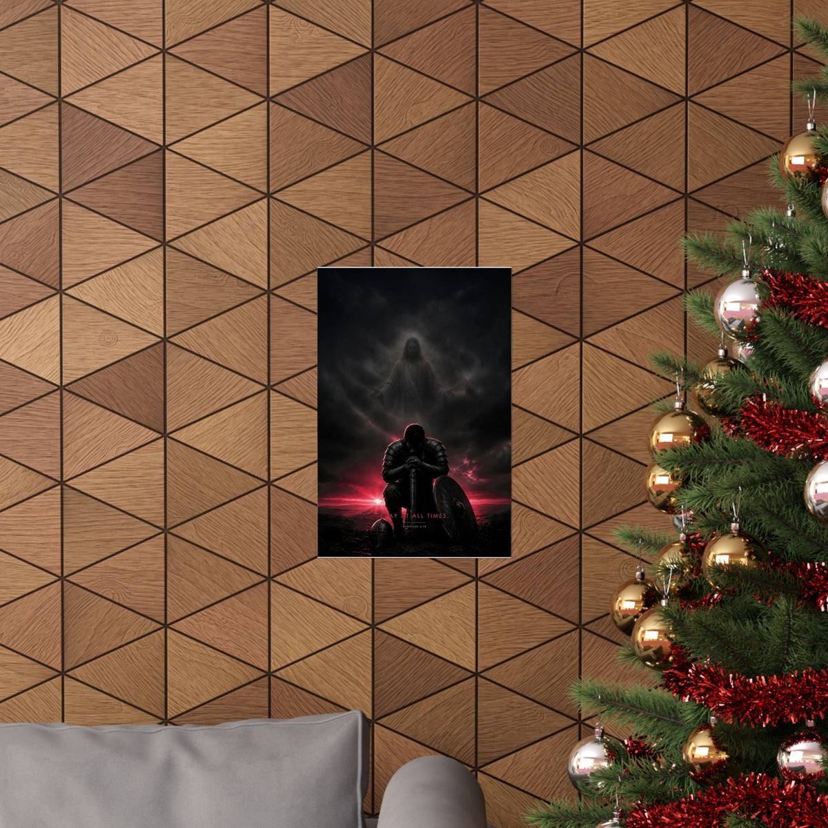 Pray, Then Stand - Armor of God Wall Art | Matte Poster