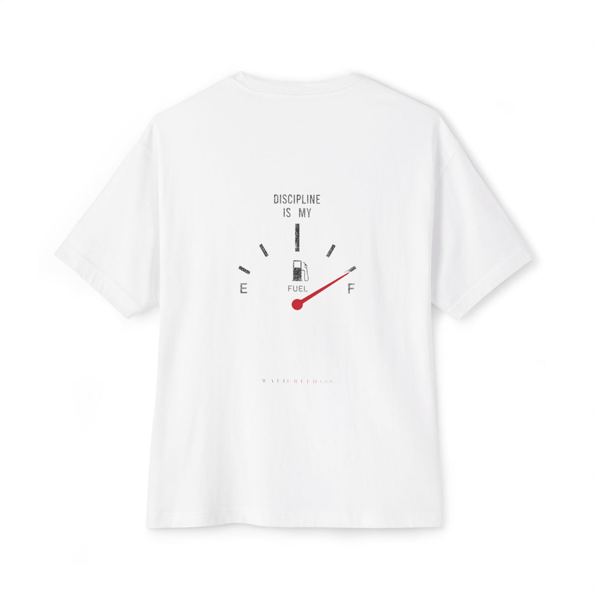 Discipline Is My Fuel | Heavyweight Tee (Back Print)